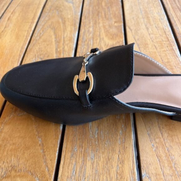 EUC Merona Women’s Black Mules Size 10 - Picture 12 of 16